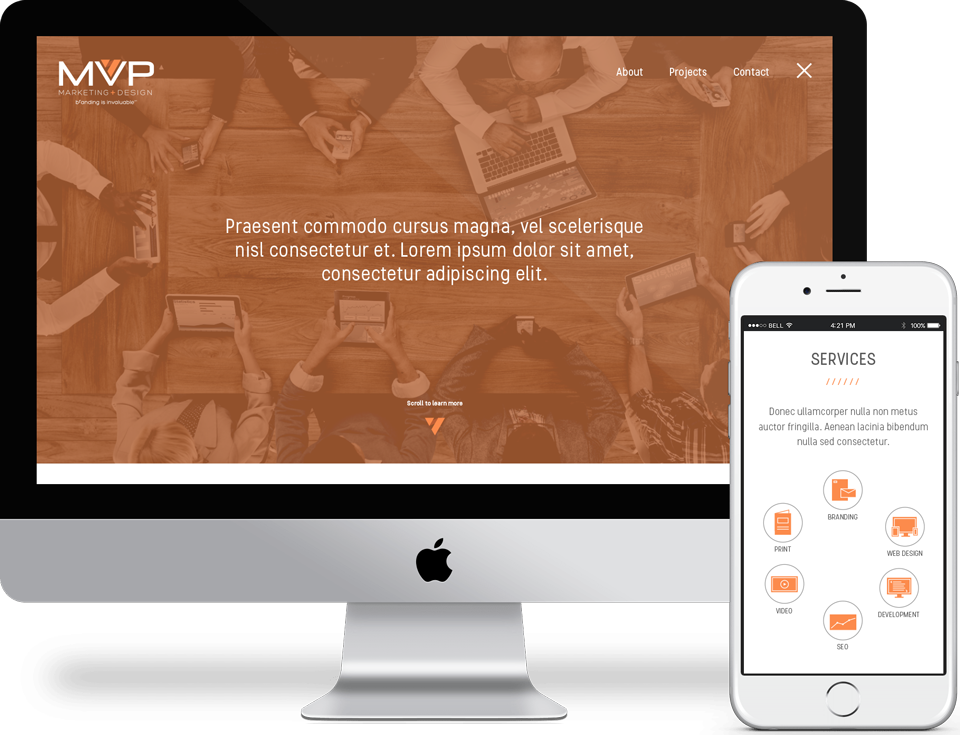 MVP Landing Page Screenshot